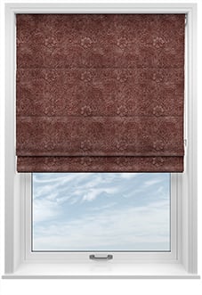 William Morris At Home Marigold Velvet, Berry - Twist&Fit Roman Blind